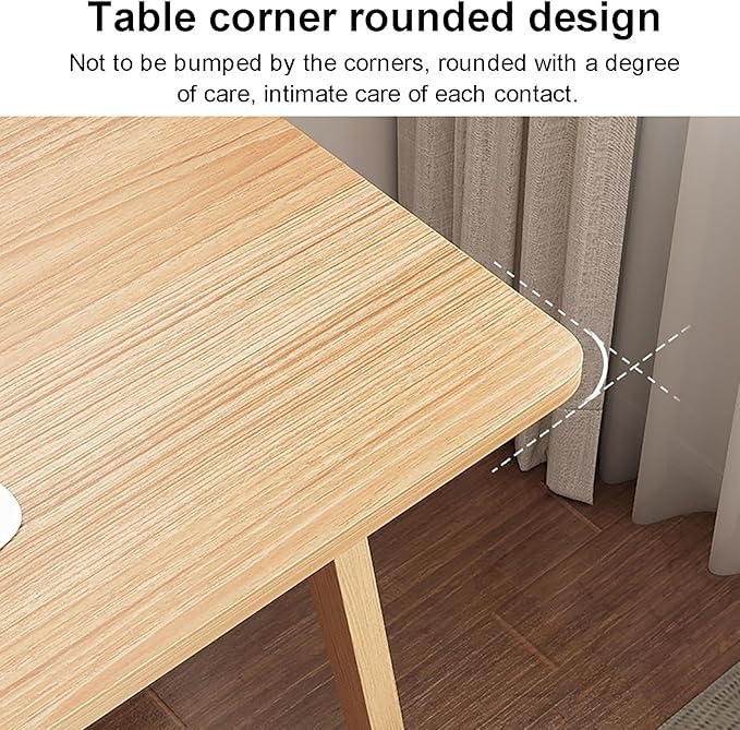Home Office Writing Desk with Drawers and Storage Shelf Mid-Century Modern Study Desk Wood PC Table Workstation Simple Computer Desk for Working &amp Learning(80x50x82cm(31x20x31inch) Wood)
