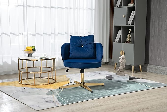 Chair Vanity Chair Modern Adjustable Home Computer Executive Chair Swivel Task Chair for Small Space Living Room Make up Studying