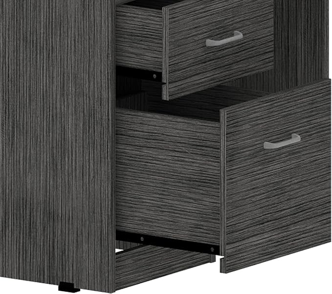 Space-Saving L-Shaped Desk with Drawers and CPU Shelf - Home Office Furniture