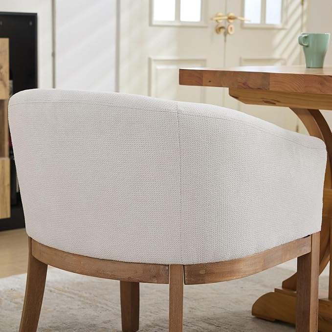 Mid Century Modern Upholstered Living Room Chairs with ArmsFarmhouse Reading Chair with Natural Hardwood Frame Accent Chairs for Living Room