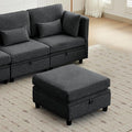 Ottoman Module for Modular Sectional Sofa Storage Ottoman Seat for Modular Sectional Sofa Personalized Combination Ottoman Module Black