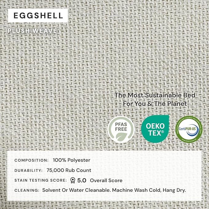 Anabei Slipcover Only - Modular Washable 2-Seater Sectional in Eggshell