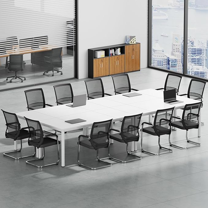Need Large Computer Desk 70.8 x 31.5 inches Conference Table Large Office Desk Writing Table Workstation for Home OfficeWhite 10FJGSAC3-180WW-ND