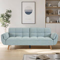 Convertible futon Sofa Bed Sleeper Sofa Bed with Adjustable backrest Small Space Small Sofa Living Room Bedroom (Light Gray)