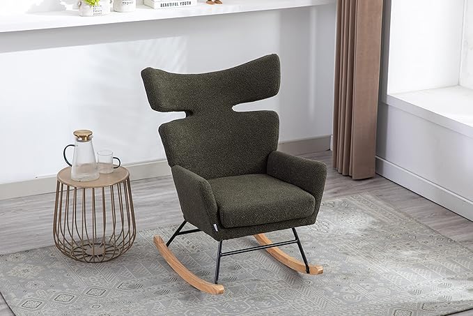 Fish Tail Living Room Comfortable Rocking Chair Living Room Chair