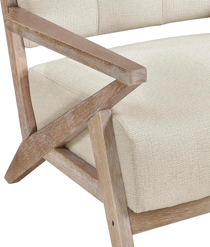 Lexicon Lhasa Fabric Accent Chair Sand Beige