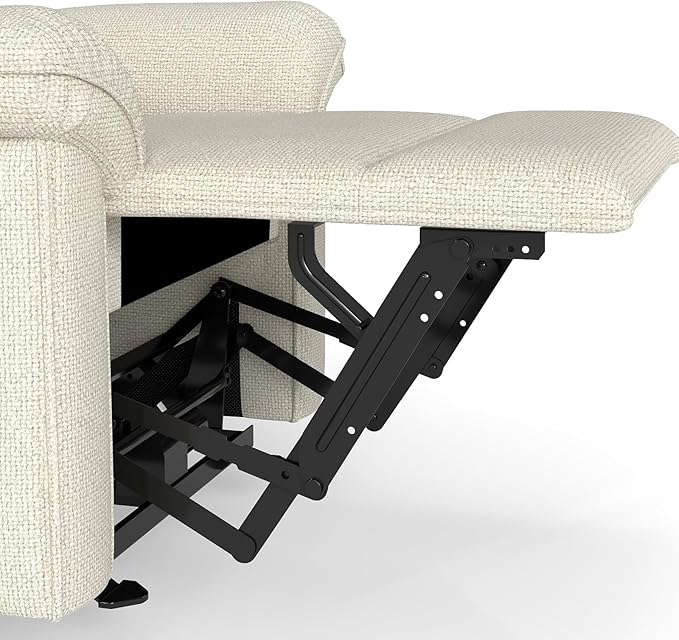 KEIKI Wall Hugger Recliner Chair Zero Wall Electric Recliner Chairs with USB Port Electric Recliner for Living Room Fabric Reclining Armchair for Small Space Beige
