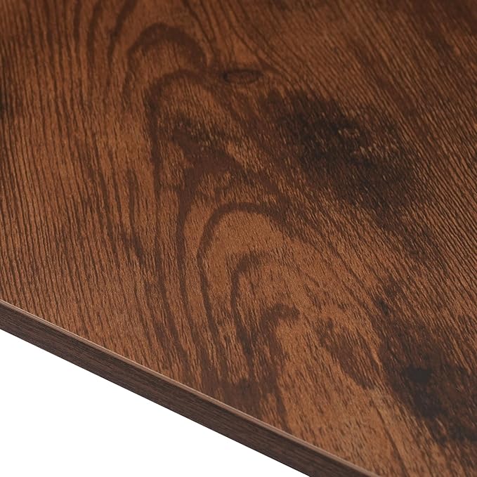 Corner Computer Desk 26.77”*29.53 Corner Table with Outlets Triangle Desk with Storage for Home Office Workstation Living Room Bedroom Rustic Brown