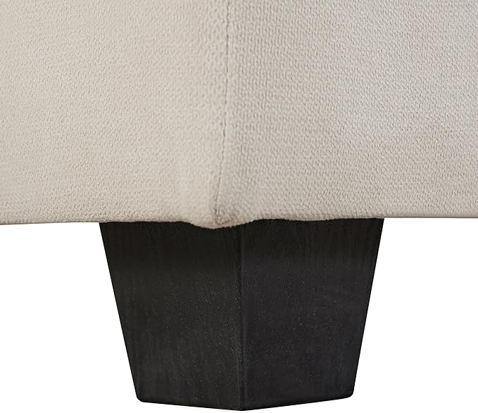 P PURLOVE Sectional Sofa Large Modular Sectional Sofa Convertible Couch with Reversible Chaise for Living Room with Plastic Legs (Beige)