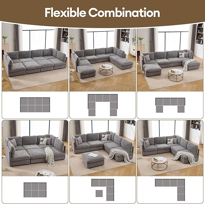 Modern Loveseat Sofa 68.5 inches Living Room Couch Light Gray Chenille Fabric 350 lbs Weight Capacity