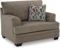 Signature Design by Ashley Stonemeade Contemporary Upholstered Oversized Chair with Reversible Cushion Gray