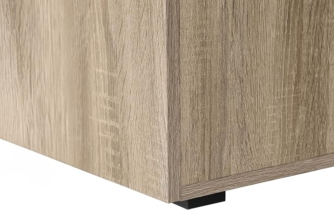 Monarch Specialties I 7764 Computer Desk Home Office Laptop Left Right Set-up Storage Drawers 48 L Work Metal Laminate Brown Black Contemporary