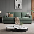 89 Inch Sofa with Extra Deep Seats Oversize 3 Seater Sofa for Living RoomModern Couch and Sofa Comfy Armrests and Seats and Backrests Easy Installation Light Green