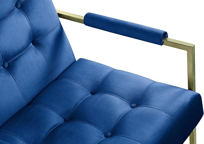 Morden Fort Luxury Chair for Living Room Accent Chair with Golden Metal Frame