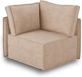 HOOOWOOO Modular Sectional Sofa CouchMatching Free Combination Cloud Couch Corner Chair(Beige Corduroy)