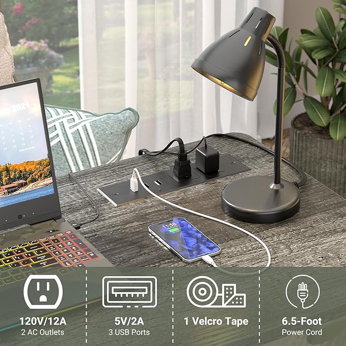 39 Height Adjustable Standing Desk with Power Outlets - Manual Rolling Stand Up Desk with Wheels Small Portable Computer Desk Mobile Laptop Table with Storage Shelves for Home Office Grey Oak
