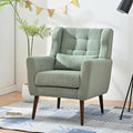 Modern Accent Chair Ergonomic Teddy Fabric Living Room Reading Chair Mid Century Lounge Armchair for Bedroom