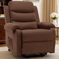 Recliner Lift Chair Small Power Chair for Elderly &amp Adults Electric Lift Recliners with Side Pockets for Bedroom Living Room Recliner Saves Your Favorite Positions Brown