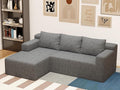 87 Modular Sectional Sofa Cloud Sectional Couch with Deep Seat Modern Modular L-Shape Sofa with Chaise Cozy Boneless Couches for Living Room Small Spaces No Assembly Required
