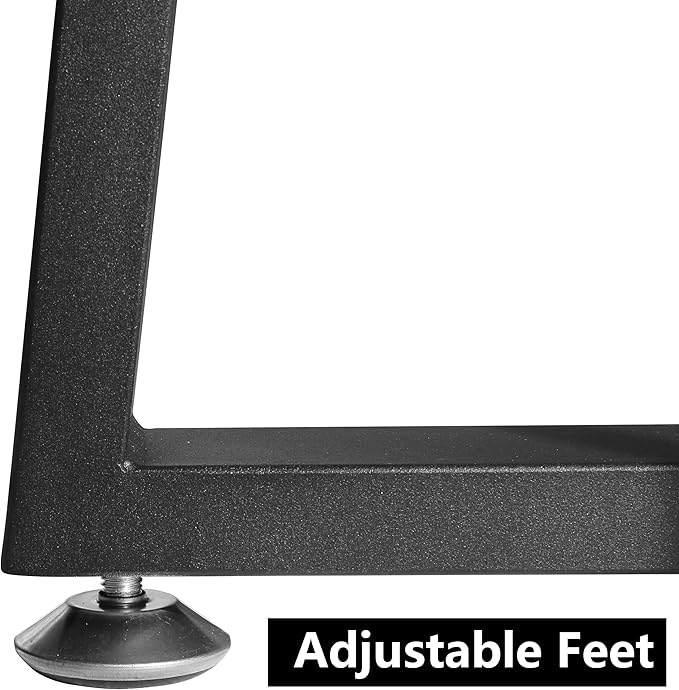 Metal Table Legs Heavy Duty Square Tube Desk Legs Dining Table Legs Industrial Furniture LegsModern Coffee Table LegsSet of 2 (Trapezoid 16 inch)