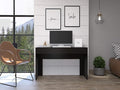 Home Office Desk Writing Computer Desk Two Drawers -Black