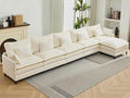 SAMERY 180.6 L Shaped Couch Cloud Sofa Modular Sectional Couch with Large Ottoman 5 Seater Chenille Oversized Deep Seat Sectional Sofa with Pillows for Living Room Bedroom Apartment