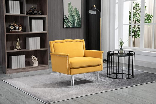 Accent ChairLiving Room Chair/Leisure Single Sofa with Acrylic feet