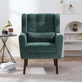 Modern Accent Chair&ampWingback Chair&ampLiving Room Chairs ComfySmall Arm Chair&ampClub Chair&ampSide Chairs for Living RoomSingle Chairs Living Room with Waist Pillow for Small SpaceOffice (B