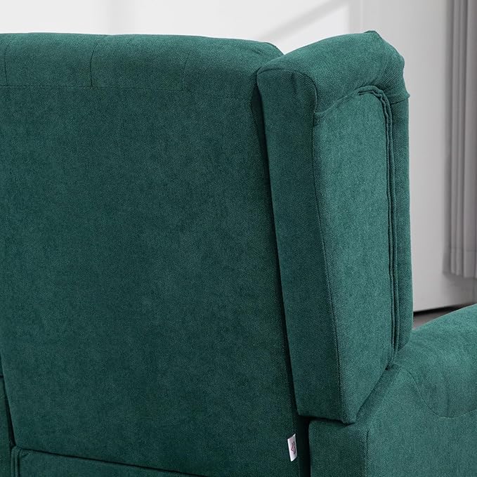 Button-Tufted Accent Chair: Dark Green XL Comfort &amp Modern Diamond-Tufted Design Perfect for Living Room Bedroom etc.