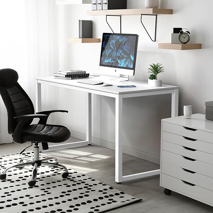 SHW 48-Inch Commercial-Grade Office Computer Desk White