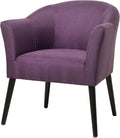 Christopher Knight Home Cosette Fabric Arm Chair Plum 26.25D x 25W x 31.25H in