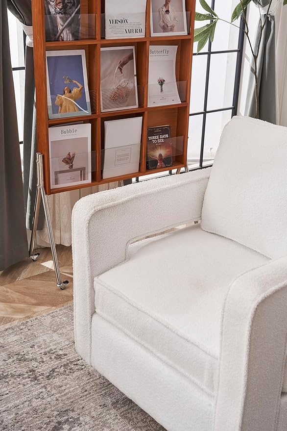 Swivel Barrel Chair for Living Room360 Degree Swivel Club Modern Accent Single Sofa Chair Small Leisure Arm Chair for Nursery Hotel Bedroom Office
