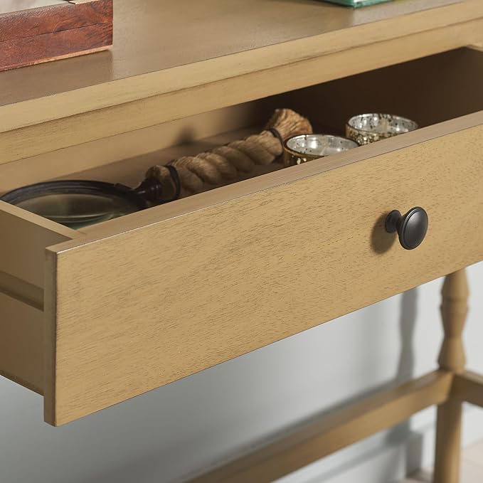 SAFAVIEH Home Collection Astaroth Desert Brown 2-Drawer Computer Table Office Writing Desk