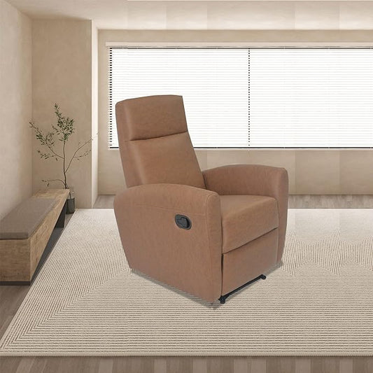 Modern New Coming Reclining Home Theater Leisure Recliner Sofa Modern Living Room Furniture Small Manual Recliner Single Chair for ReadingHome TheaterLiving RoomBedroom Fully Assembled