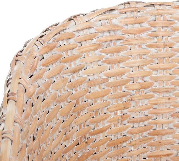 Safavieh Home Omni 18-inch Natural White Wash Rattan Barrel Chair