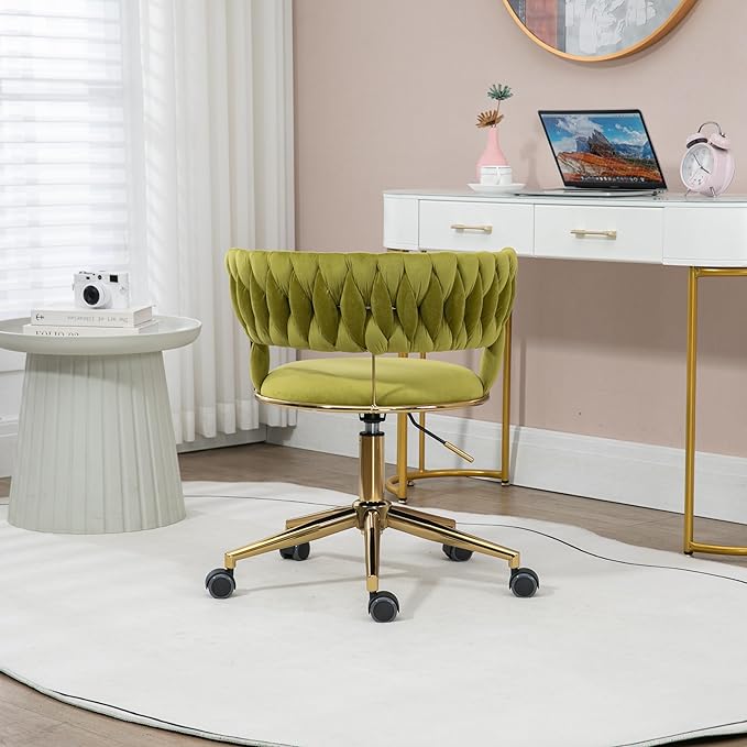 Chair Vanity Chair Modern Adjustable Home Computer Executive Chair Swivel Task Chair for Small Space Living Room Make up Studying