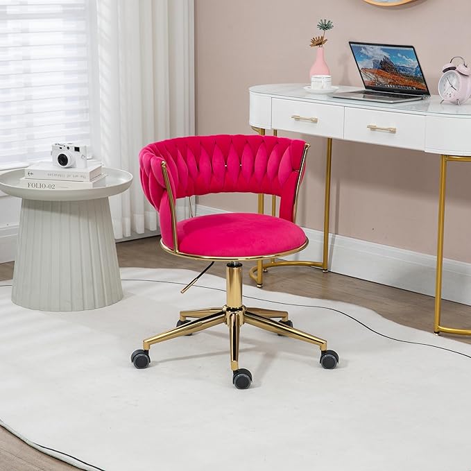 Chair Vanity Chair Modern Adjustable Home Computer Executive Chair Swivel Task Chair for Small Space Living Room Make up Studying