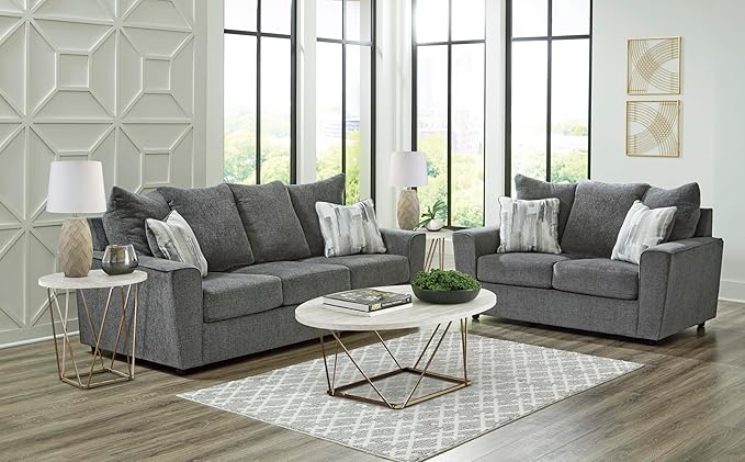 Signature Design by Ashley Stairatt Casual Sofa with Flared Arms Gray