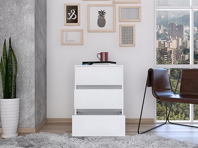 Vienna Mobile Filing Cabinet with All Metal Hardware Roller Blade Glide and Three Drawers. for Office