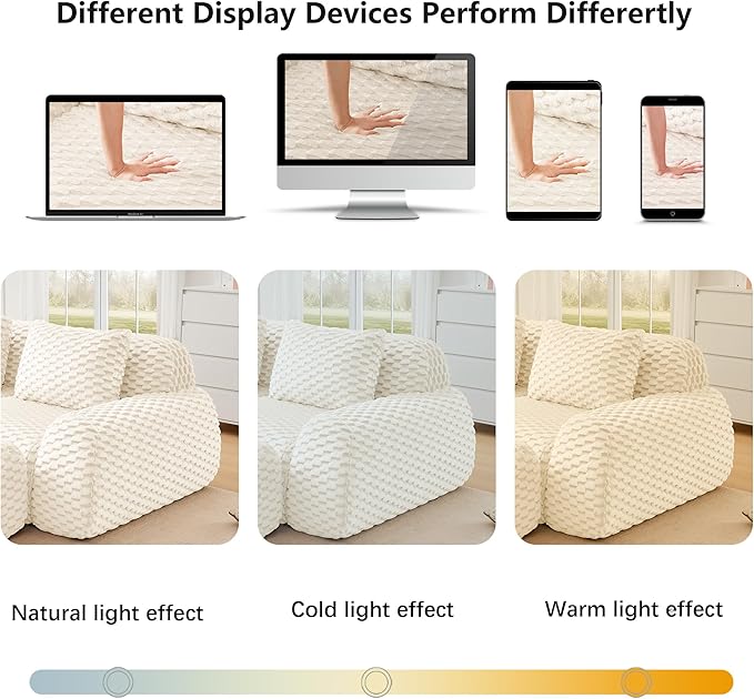 146 Modern U-Shaped Modular Sectional Sofa for Living Room White Flannelette Fabric Boneless SofaOversized 4-Seater Couch with Movable OttomanBuckle ConnectionAnti-slip DesignNo Assembly
