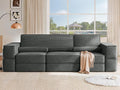 YITAHOME 103 Modular Sectional Sofa Couches Convertible Cloud Sofa Bed Comfy Easy-Clean Soft Corduroy Sectional Sofa with Deep Seat for Living Room Bedroom Grey