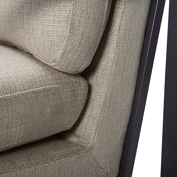 Tommy Hilfiger Russell Bronze Metal Frame Accent Chair Linen