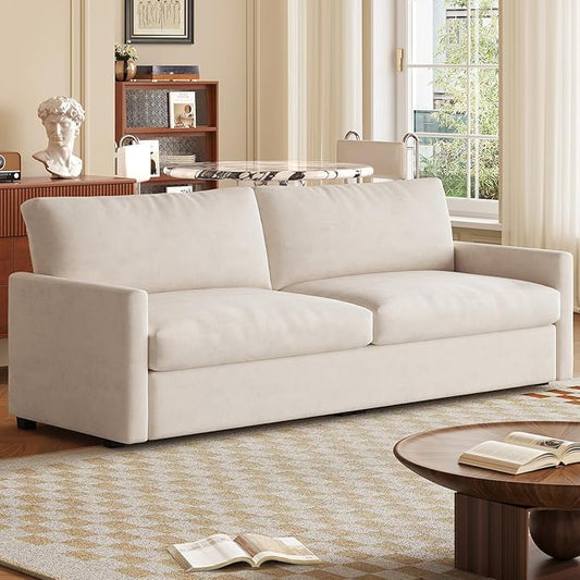 Small Loveseat Sofa 70.07 Upholstered Deep Seat Sofa for Small Spaces 2-Seater Couch Soft Polyester Velvet Breathable &amp Easy to Clean