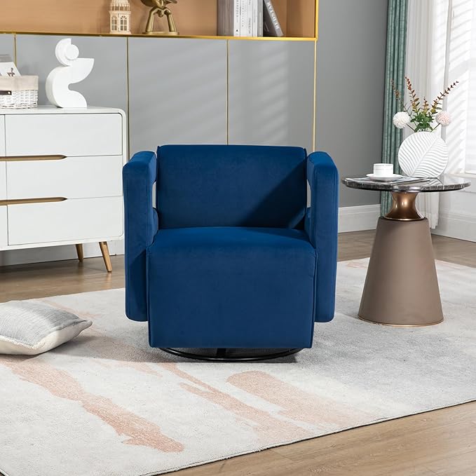 House Hold Upholstered Tufted Living Room Chair Textured Velvet Fabric Accent Chair with Metal Stand