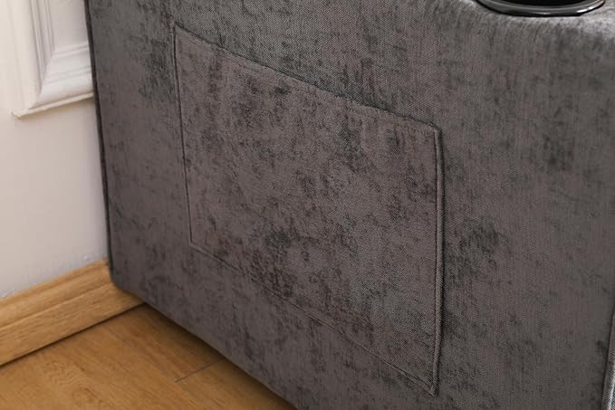 ERYE Foldable Loveseat Sofa Convertible Pull Out Sleeper Sofabed2 Seat Tufted Upholstered Sofa Modern Convertible Sleeper Couch Bed with Cupholders and Side Pockets