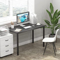 SogesGame Computer Desk47.2 inches Desk&amp Workstations for Home Office Writing Study Corner DeskModern Simple Style Laptop TableEasy to Assemble Black