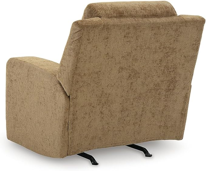 Signature Design by Ashley Kanlow Modern Manual Rocker Recliner Light Brown