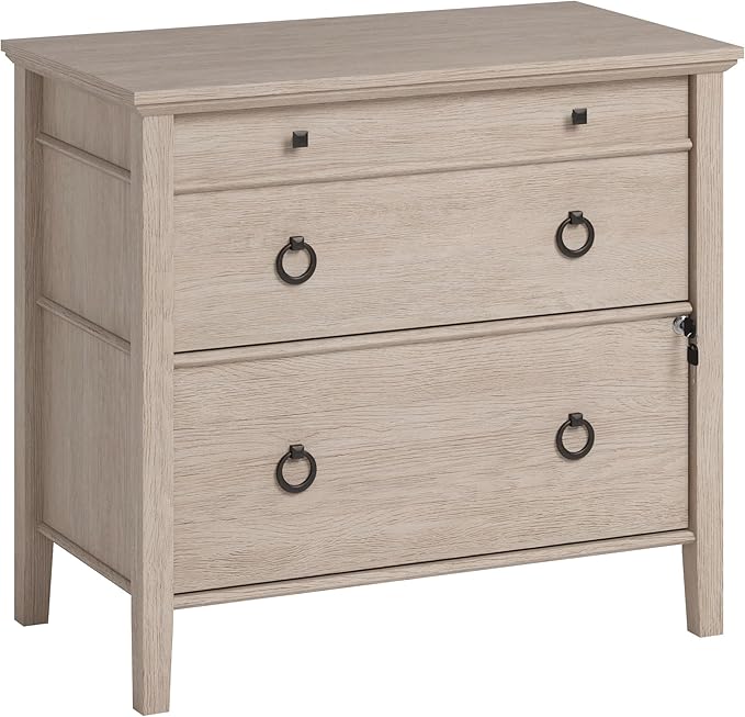 2 Drawer Small File Cabinet with LockUnder Desk Storage Cabinet Organizer for HomeOffice Modern Farmhouse Filing Cabinets FurnitureBrown
