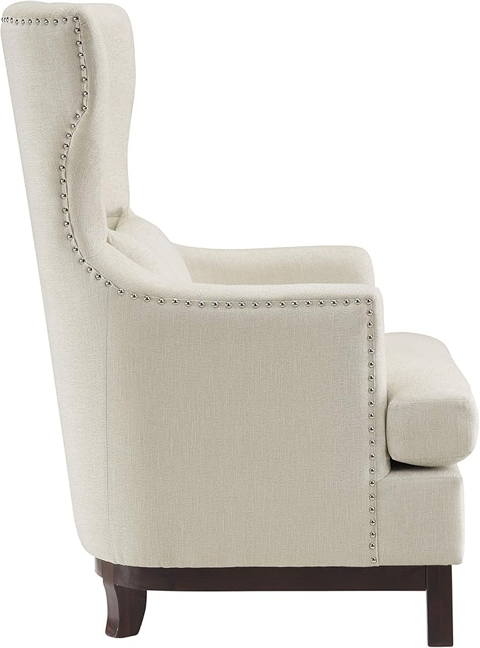 Lexicon Aurora 32 W Tufted Fabric Accent Chair Beige