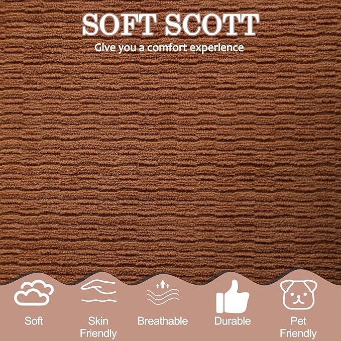 Folding Sofa Bed 78.7 Extra-Long Convertible Sofa Bed with 2 Pillows &amp Blanket 14.6 Thick High-Density Foam Boneless Couch for Bedroom Living Room Apartment Brown